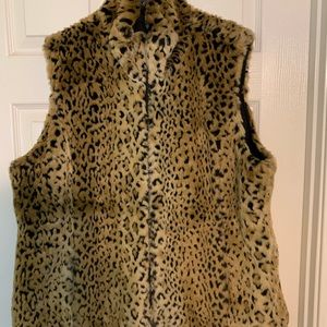 Faux fur reversible vest
